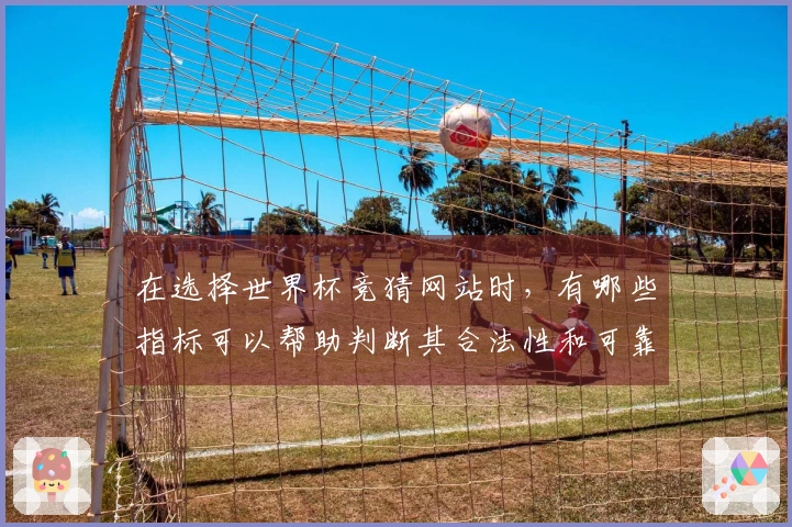 在选择世界杯竞猜网站时,有哪些指标可以帮助判断其合法性和可靠性?